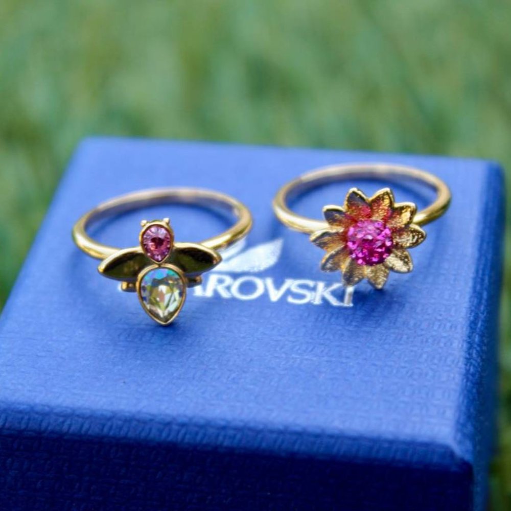 Swarovski Bloom Ring Set